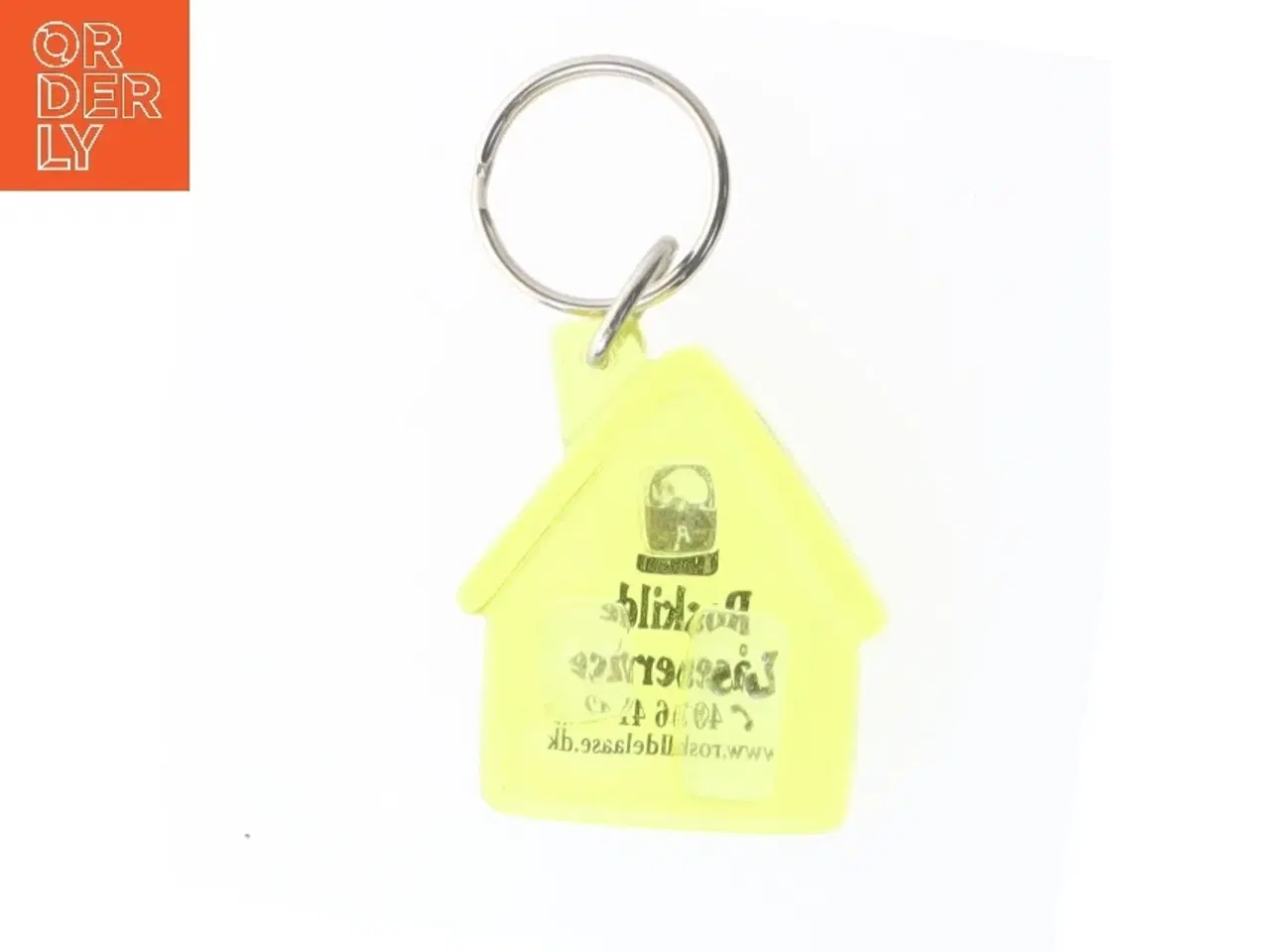 Billede 2 - Nøglering med husmønster (str. 4x4,5 cm)