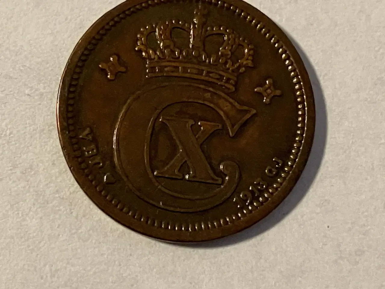 Billede 1 - 2 Øre 1913 - Renset
