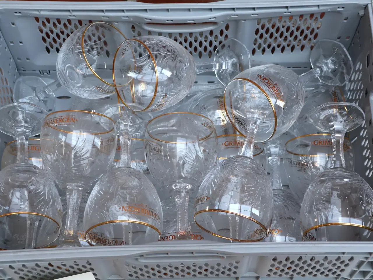 Billede 4 - 23 Stk Grimbergen ølglas m/føniks fuglen