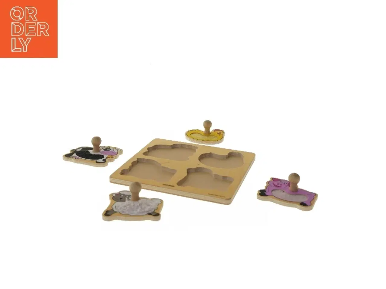 Billede 3 - Bondegård dyr puslespil (str. 20,5x20,5 cm)