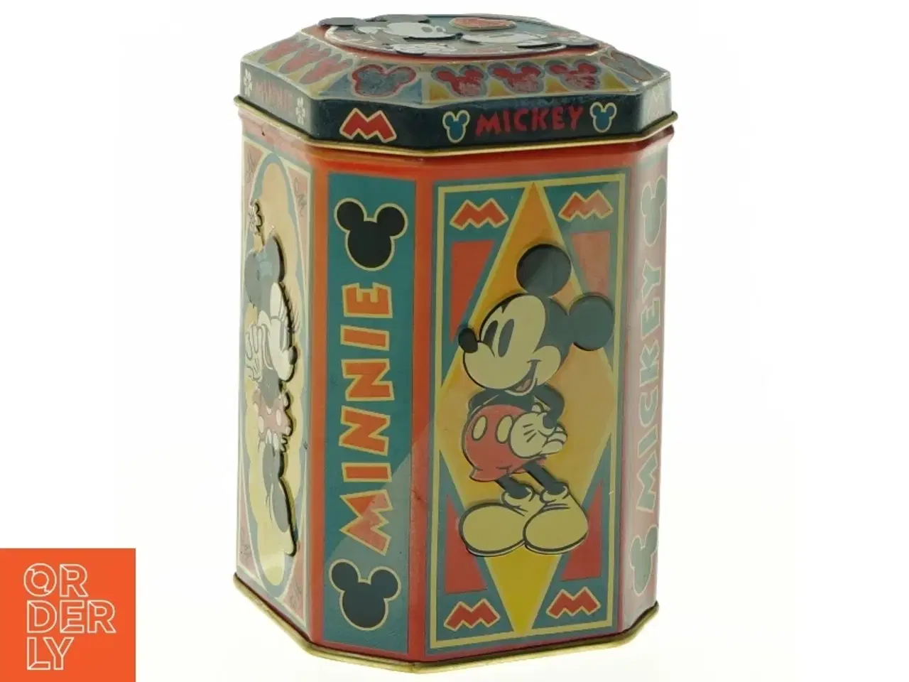 Billede 1 - Vintage metaldåse med Disney-figurer (str. H 12,5 cm)