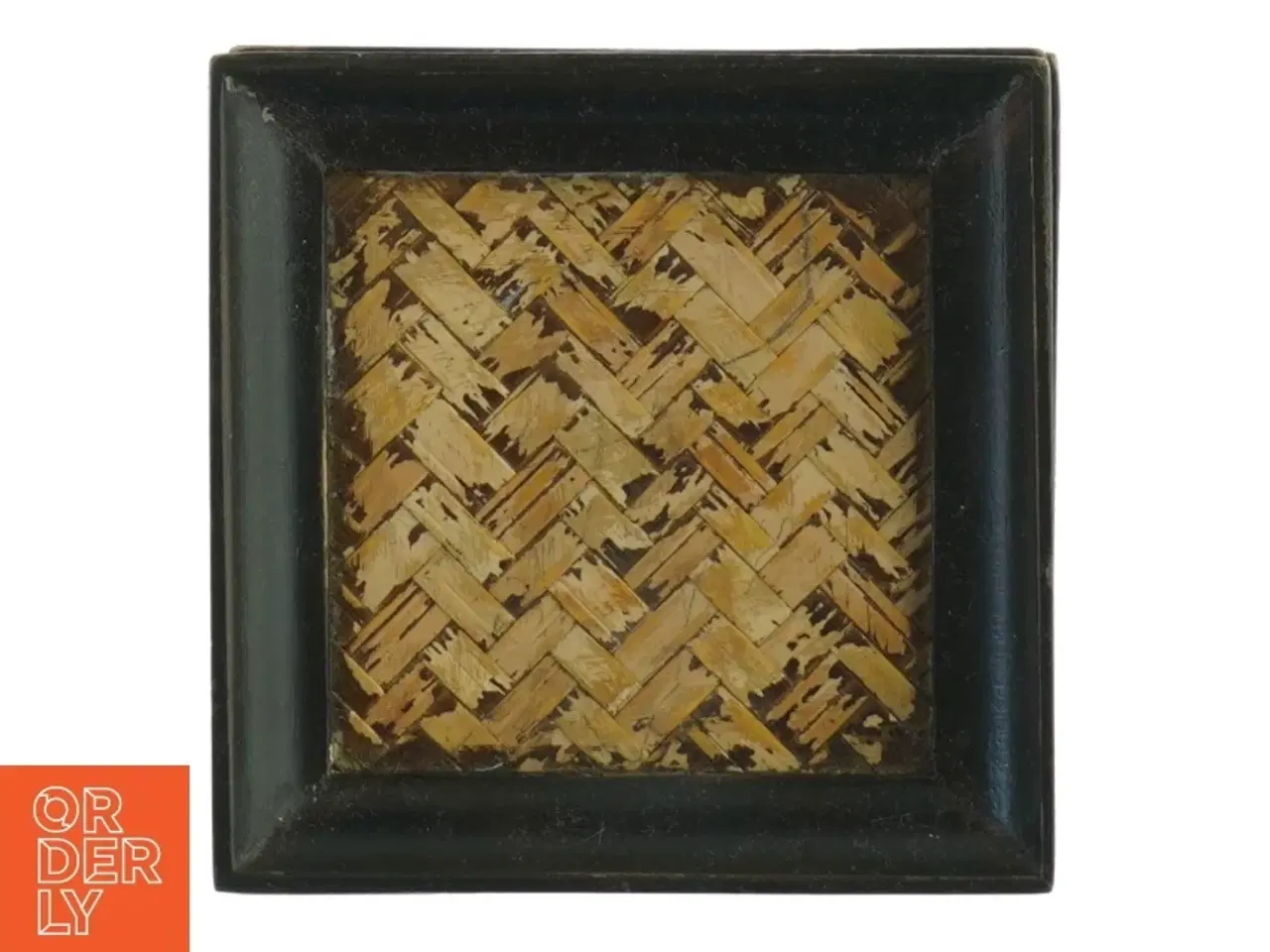 Billede 3 - Sæt med seks fletdekorerede bordskånere (str. 10x10 cm)