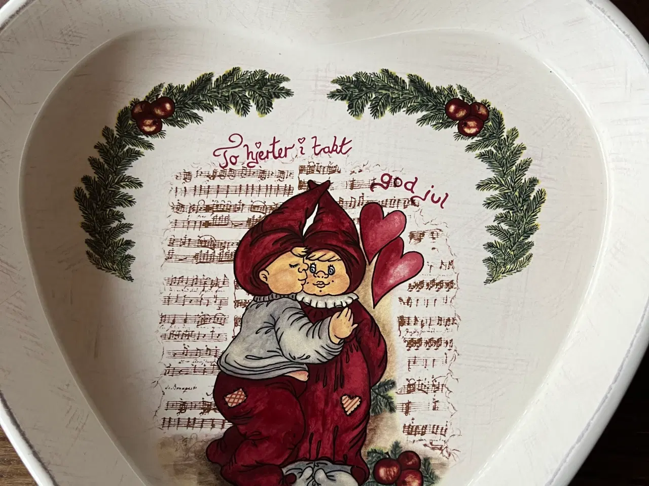 Billede 3 - To Hjerter I takt poselæn