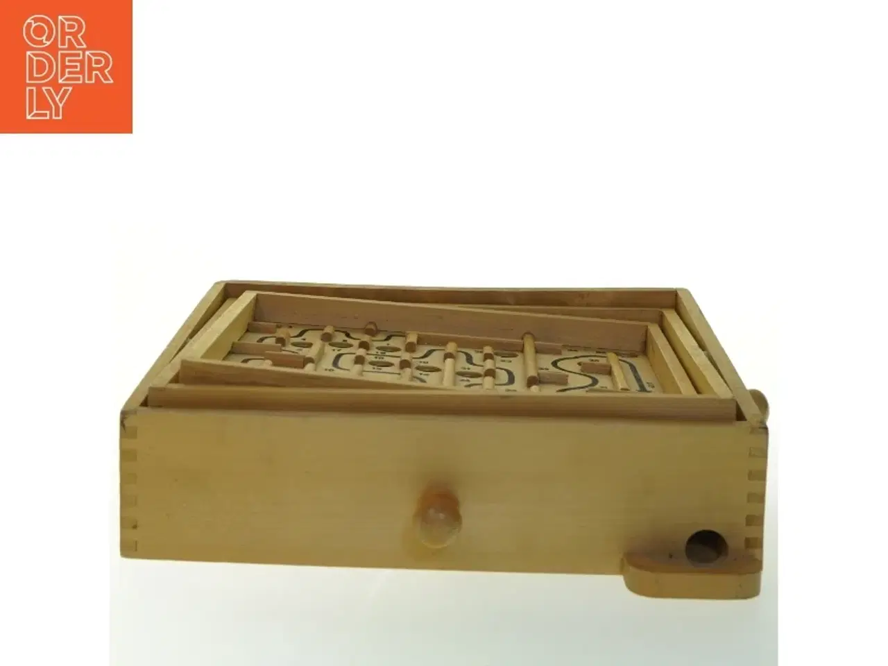 Billede 3 - Træ-labyrintspil (str. 27,5 x. 23,5 cm)