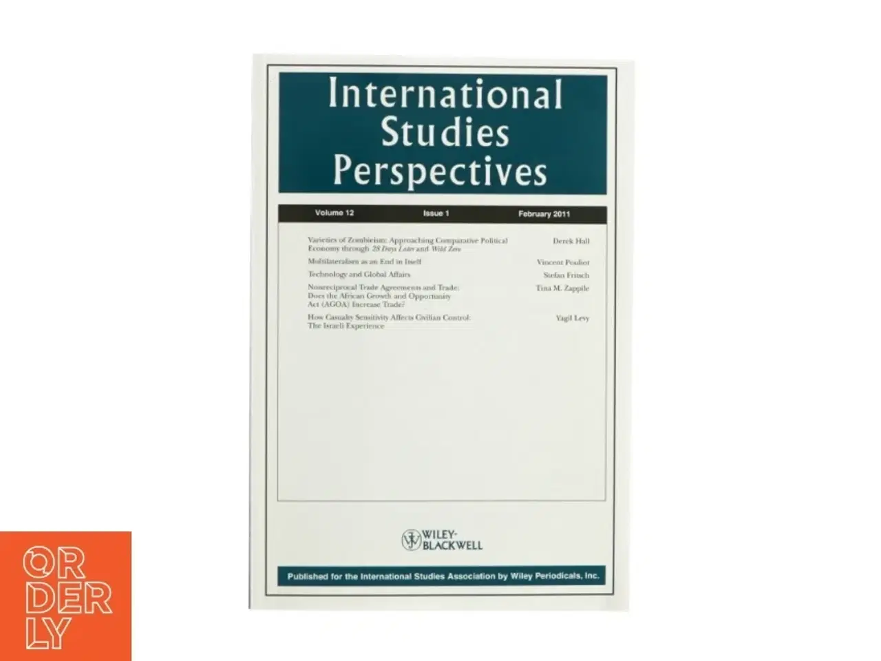 Billede 1 - International studies perspectives af Wiley-Backwell (Bog)(Engelsk)