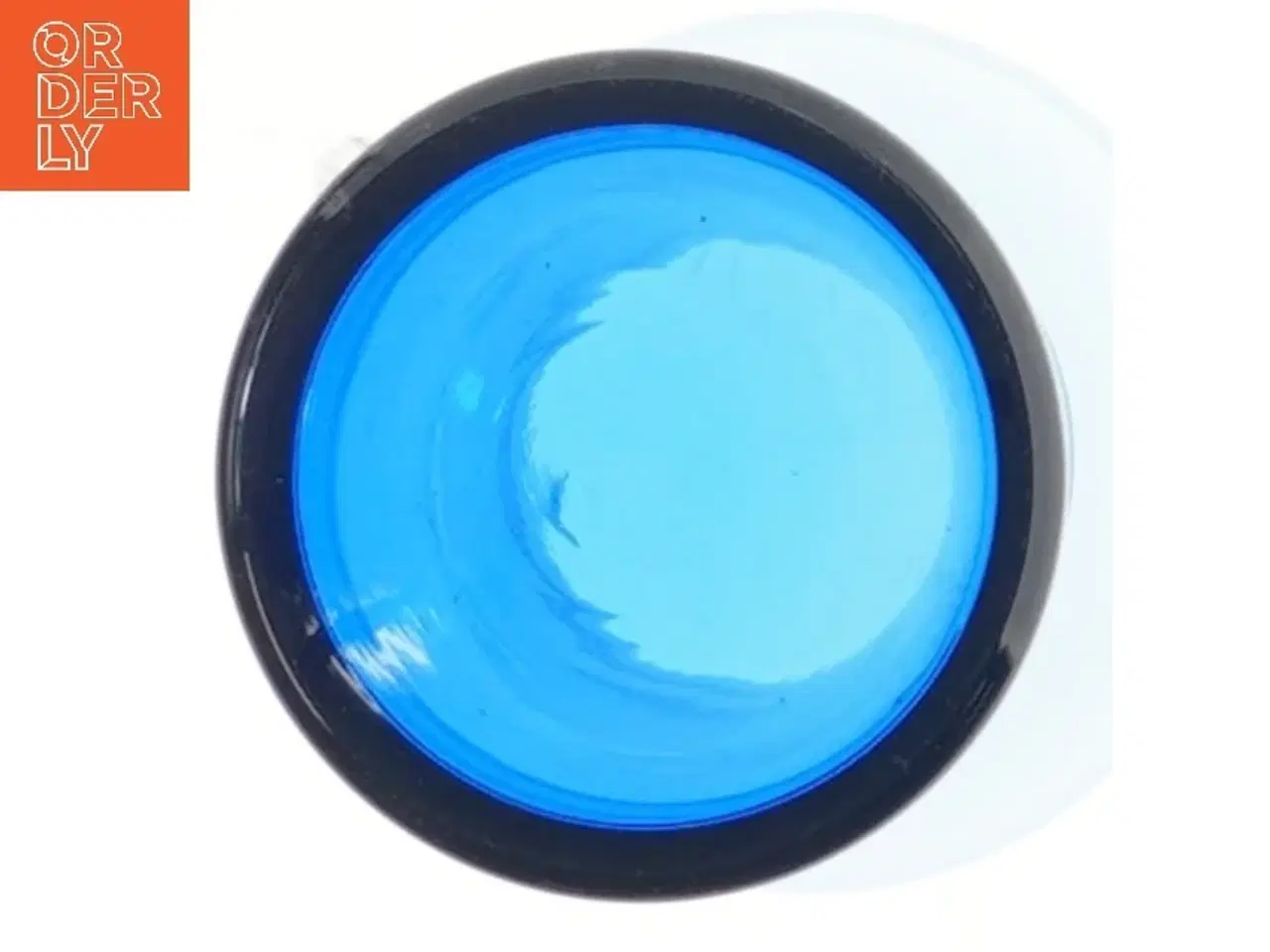 Billede 4 - Blå glasvase fra Royal Copenhagen fra Royal Copenhagen (str. 16,5 cm)