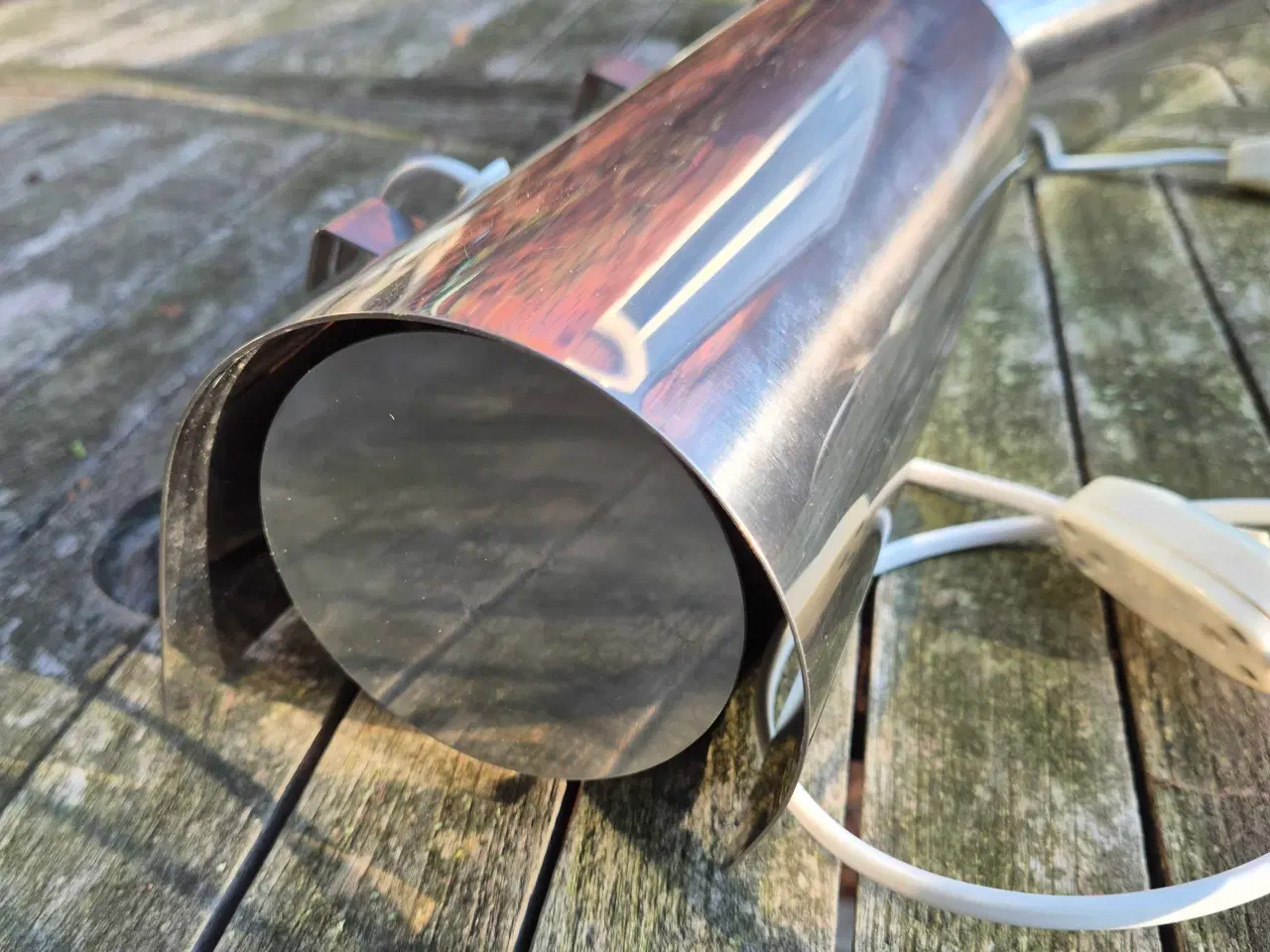 Billede 2 - Stålblanke galleri- eller sengelamper 