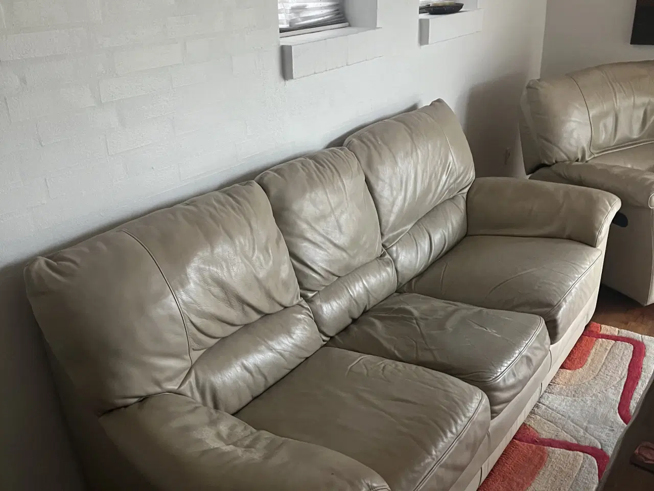 Billede 7 - 2 stk læder lænestole m vippefunktion