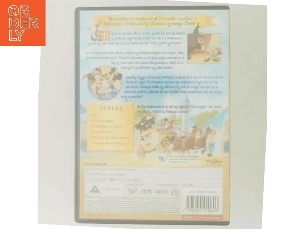 Billede 3 - De tre musketerer fra Walt Disney med Mickey Mouse (DVD)