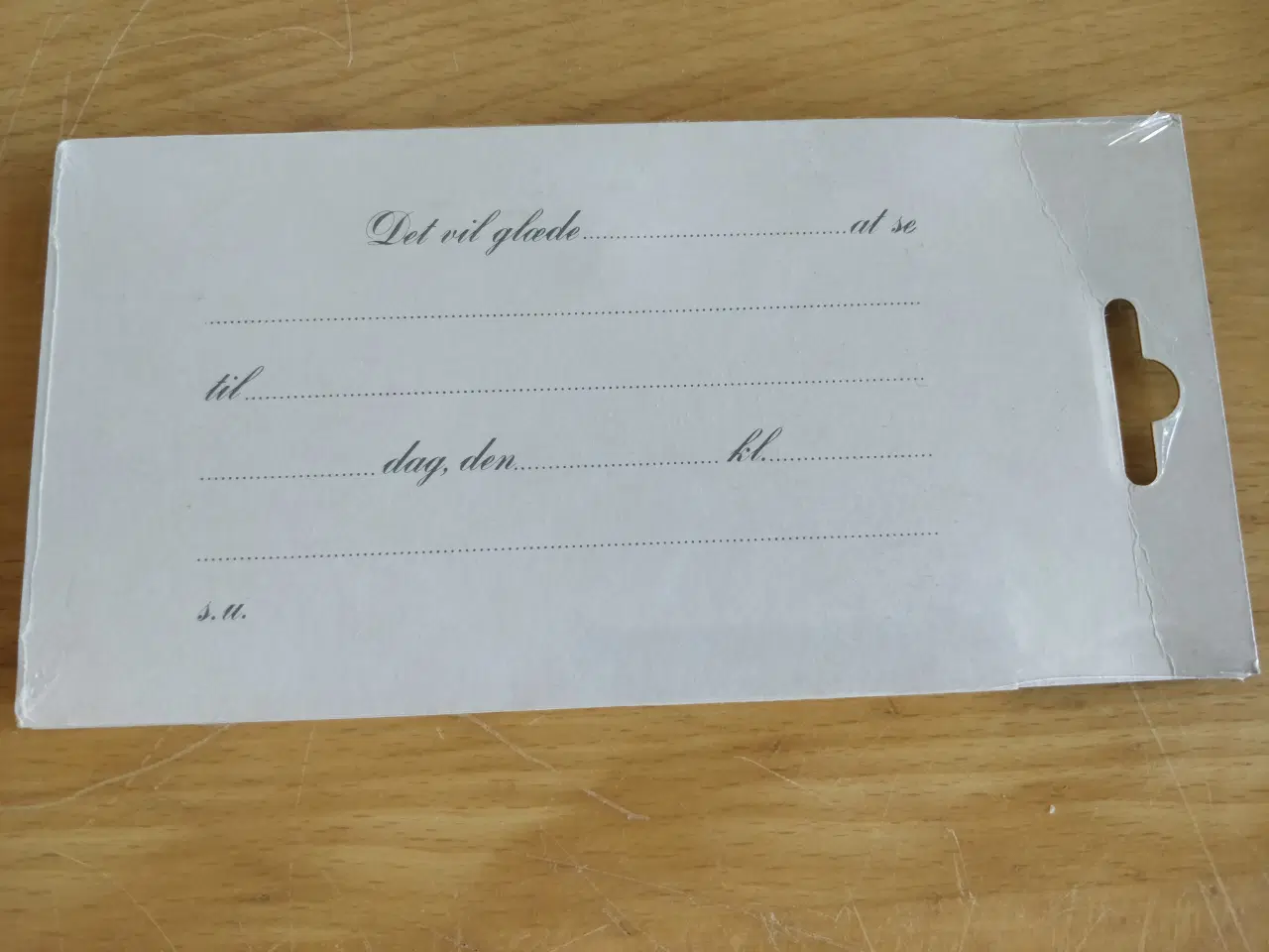 Billede 7 - Indbydelseskort og sange