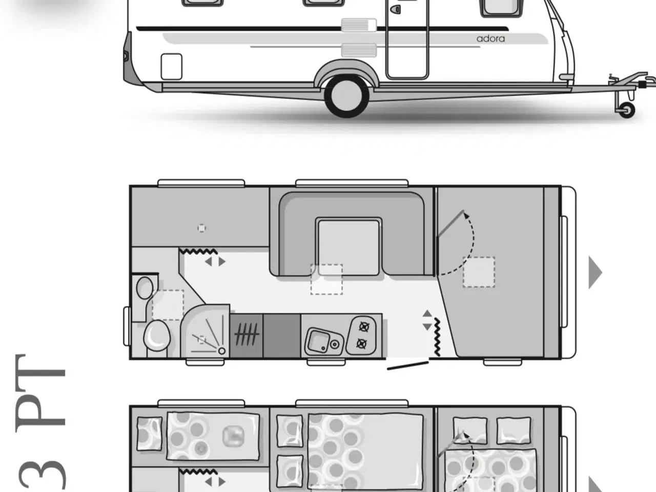 Billede 10 - ADRIA ADORA 563PT 2013 Familiekøjevogn 