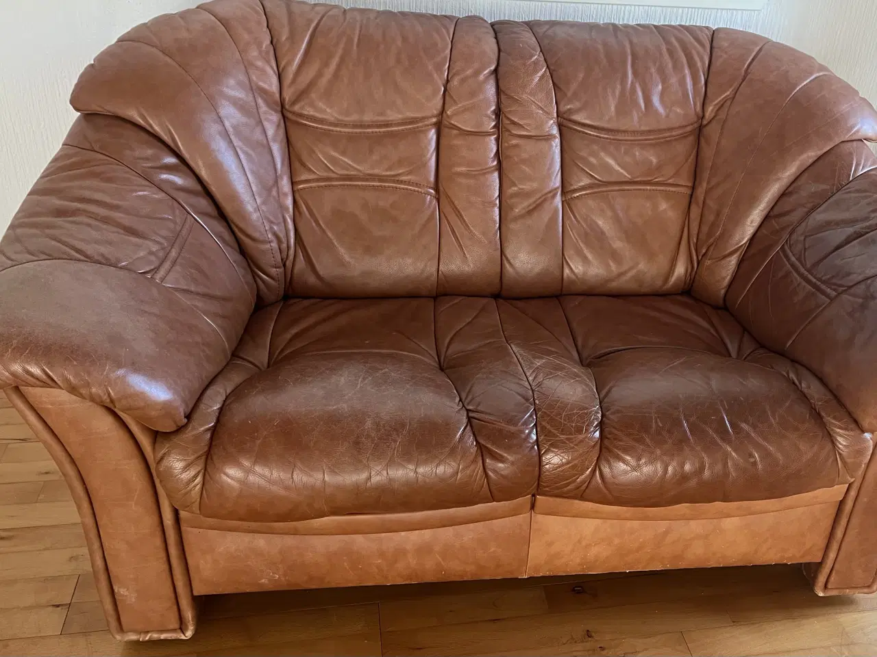 Billede 2 - 3 & 2 personers læder sofa
