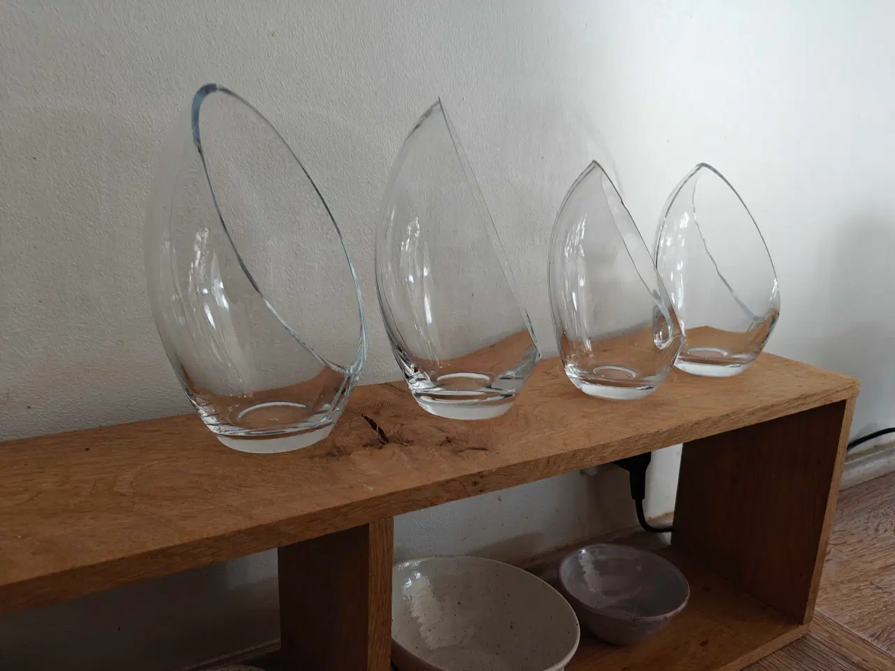 Billede 3 - Smukke glas æg/vaser