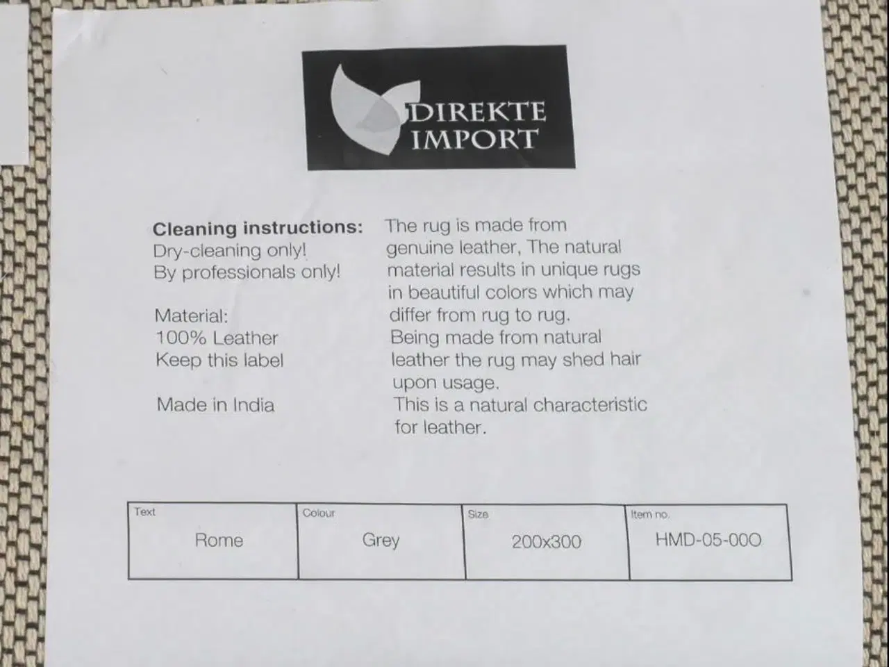 Billede 3 - Tæppe læder patchwork 