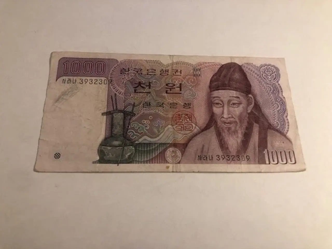 Billede 1 - 1000 Won Korea