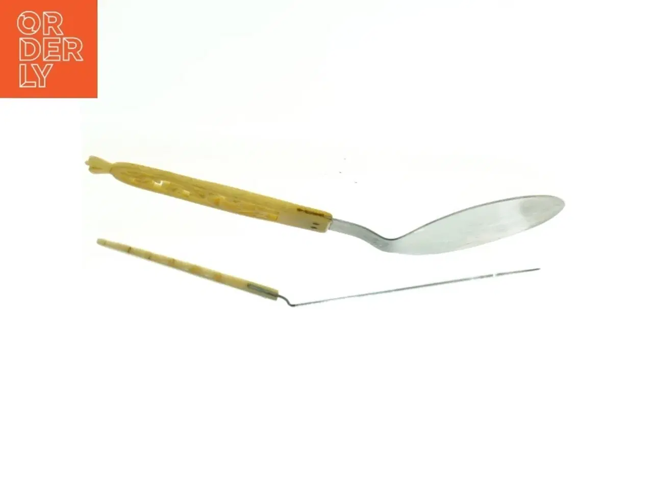 Billede 2 - Kage serveringssæt med benhåndtag (str. 22 x 8 cm)