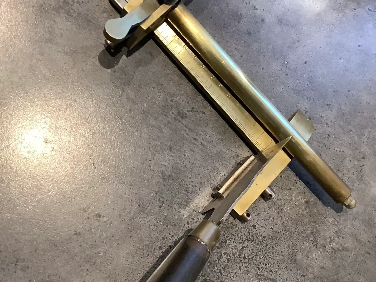 Billede 3 - Remskærer LÆDER i messing 200 mm