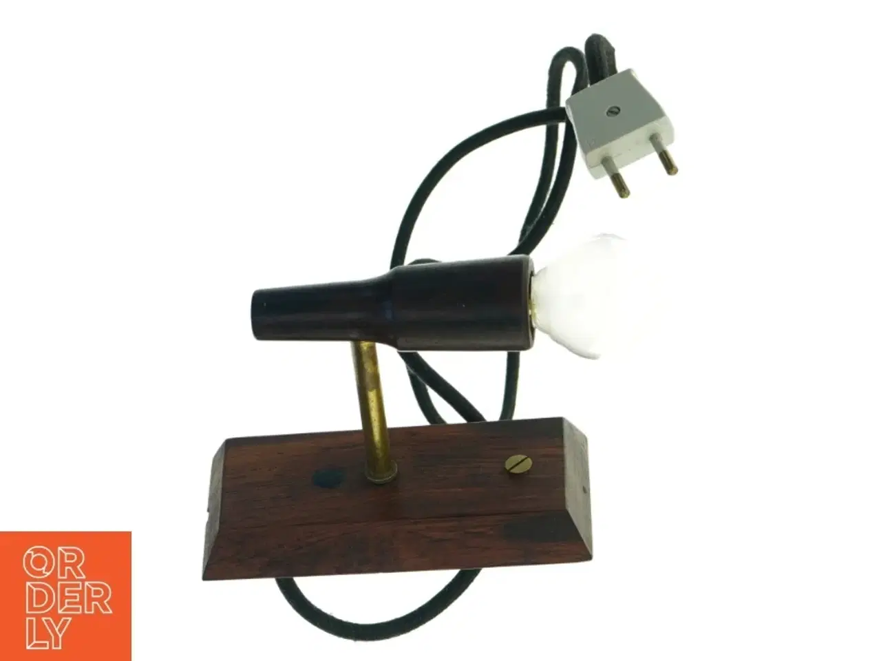 Billede 2 - retro væglampe i palisander  (str. 15 cm)