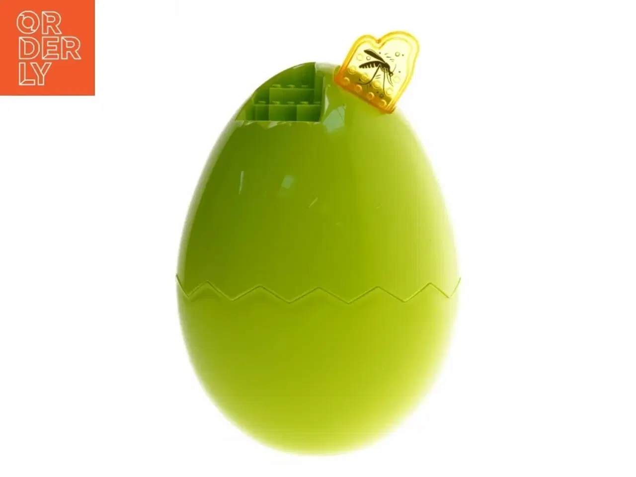 Billede 1 - Grøn plastikæg med byggesæt indeni fra Zuru (str. 23 cm)