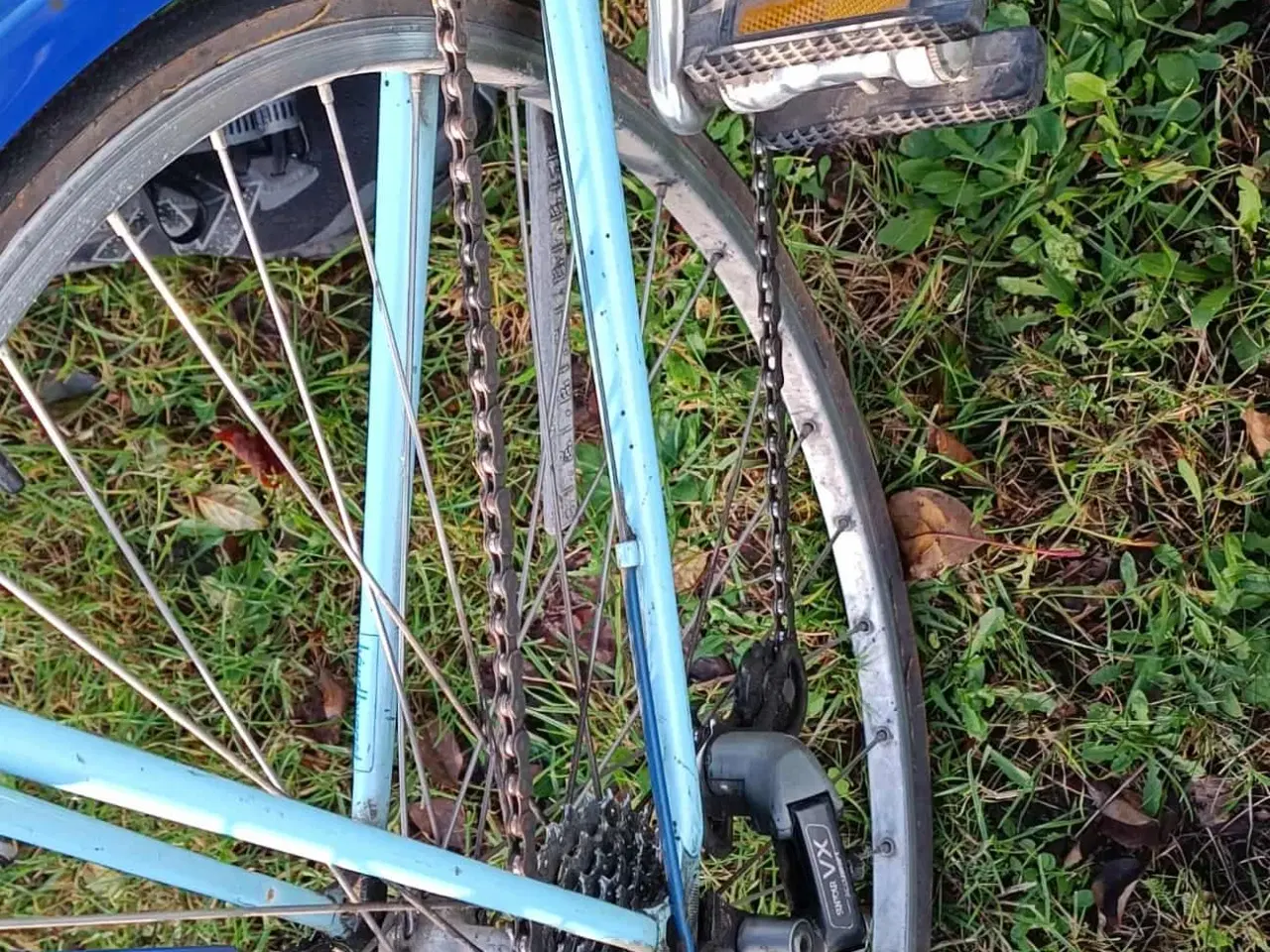 Billede 6 - Flot retrocykel i blå og lyseblå