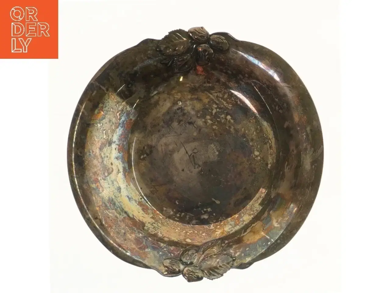 Billede 2 - Antik dekoreret skål (str. Ø 24,8 cm)