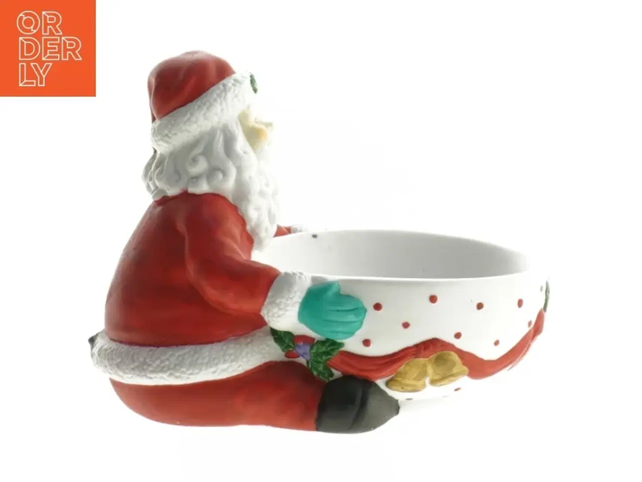 Billede 2 - Juleskål med julemandsmotiv (str. 18,5 cm)