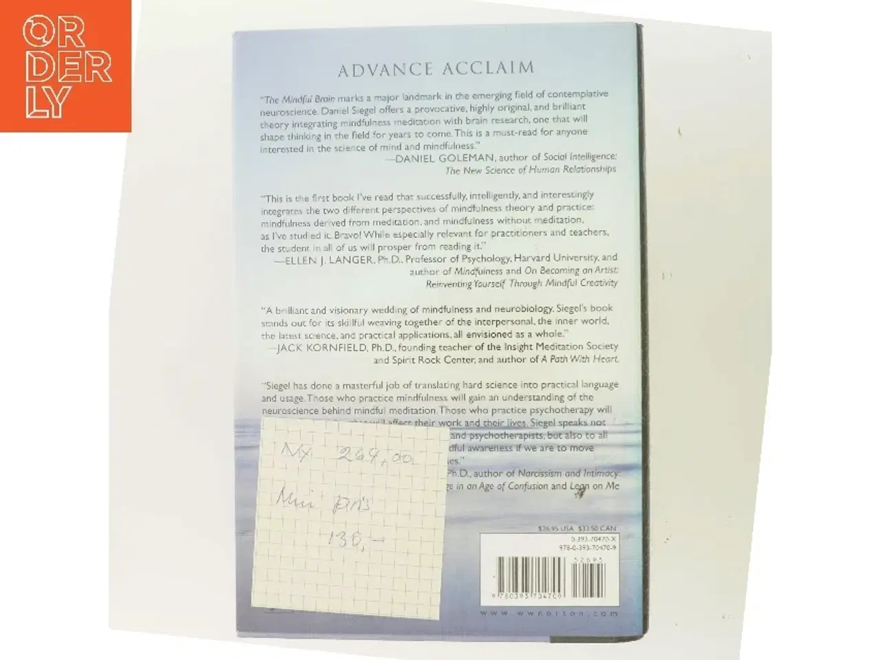 Billede 3 - The mindful brain : reflection and attunement in the cultivation of well-being af Daniel J. Siegel (Bog)