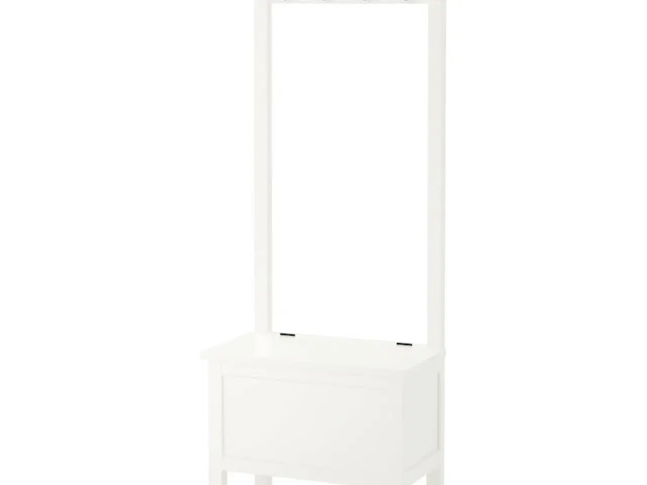 Billede 1 - IKEA Hemnes hvid entrébænk med knager og opbevarin