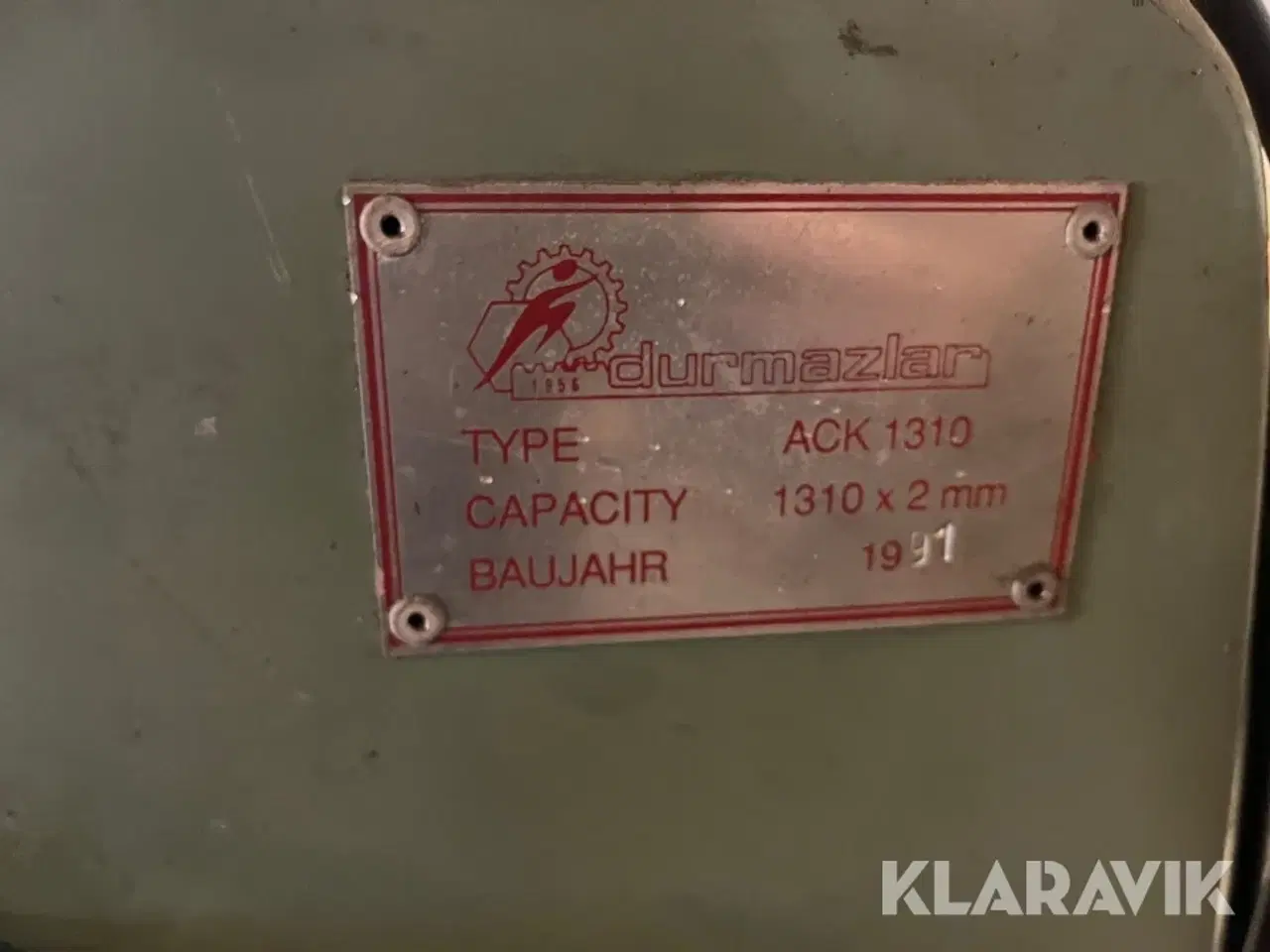 Billede 9 - Bukkemaskine Durmazlar ACK 1310