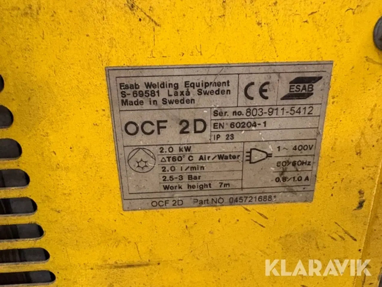 Billede 6 - Svejsemaskine Esab DTE 255 & OCF 2D