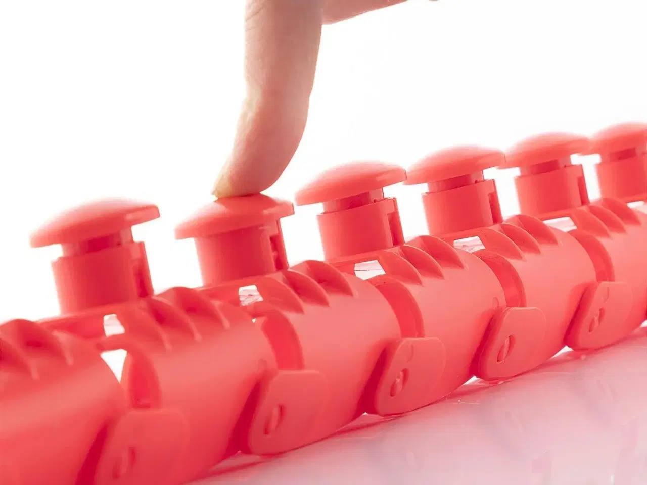 Billede 5 - Fittehoop - justerbar smart fitness hoop med vægt, rød (OUTLET B)