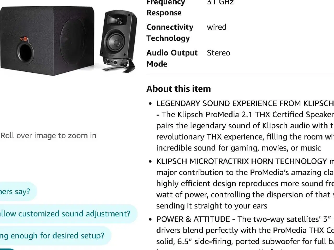 Billede 5 - Klipsch ProMedia 2.1 THX Certified Computer Speake