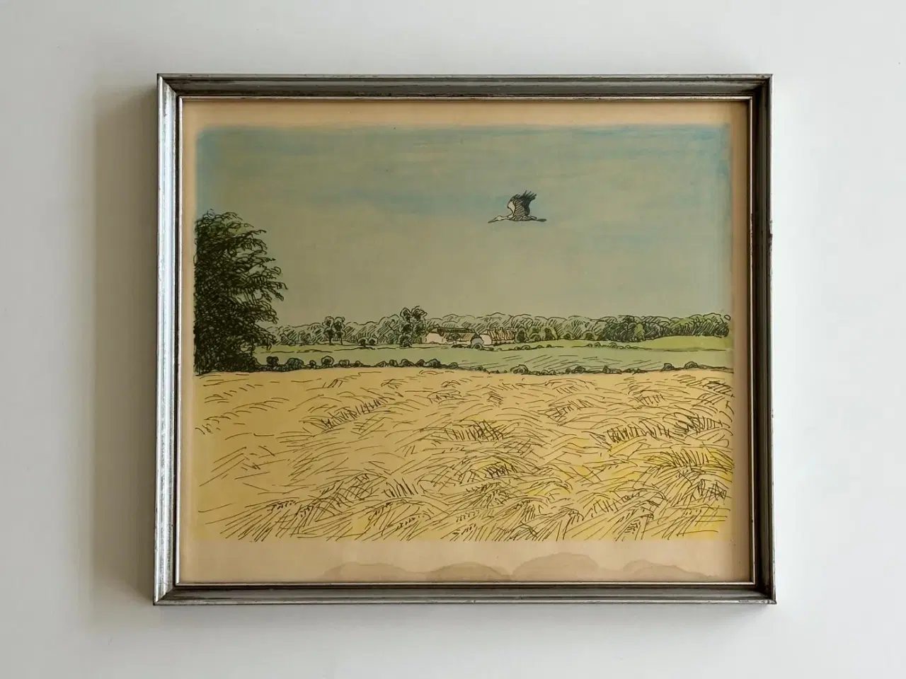 Billede 1 - Johannes Larsen, flyvende stork