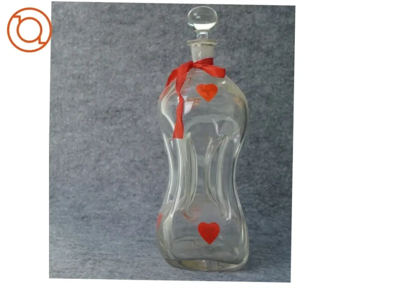 Billede 1 - Karaffel, klukflaske til julesnaps (str. 28 x 9 cm)