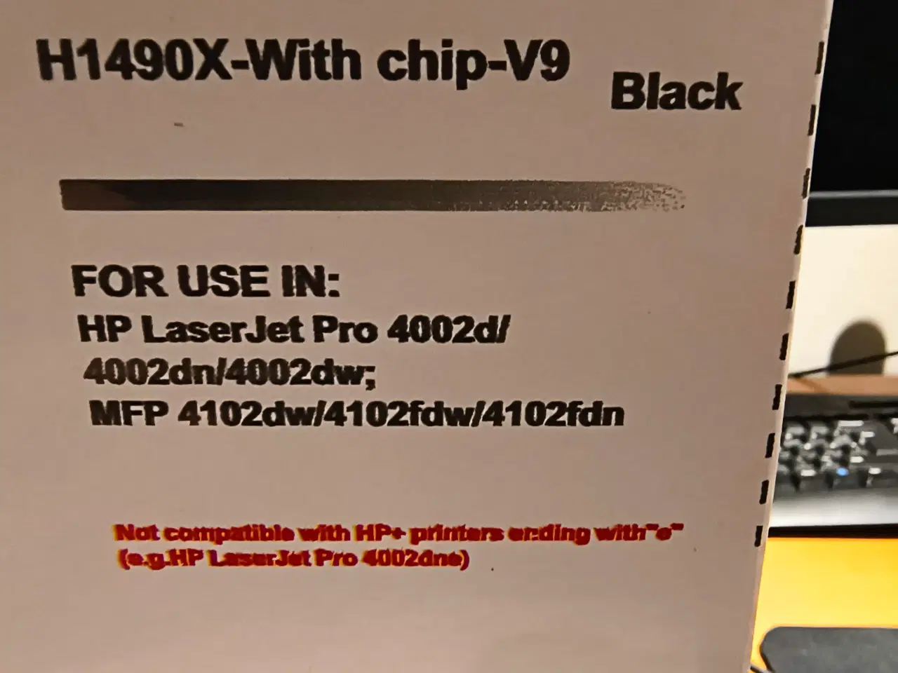 Billede 3 - HP 149X sort toner Kompatibel W1490X – 9.500 sider