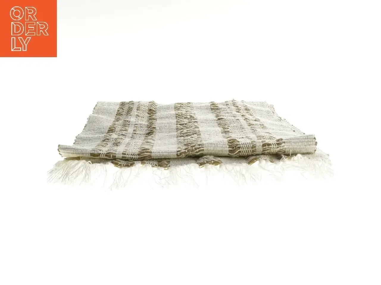 Billede 2 - Vævet tæppe med frynser (str. 40x140 cm)