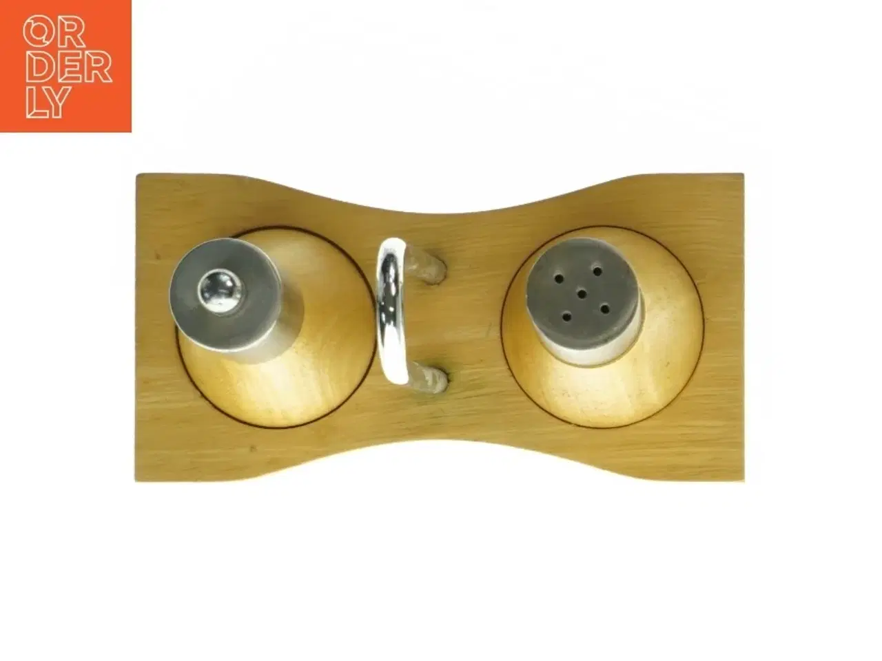 Billede 2 - Salt- og pebersæt med holder (str. L 14,5 x 7,5 cm)