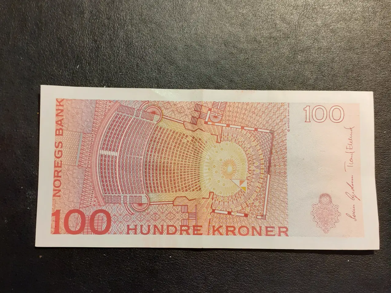 Billede 2 - Norsk 100 krone seddel 
