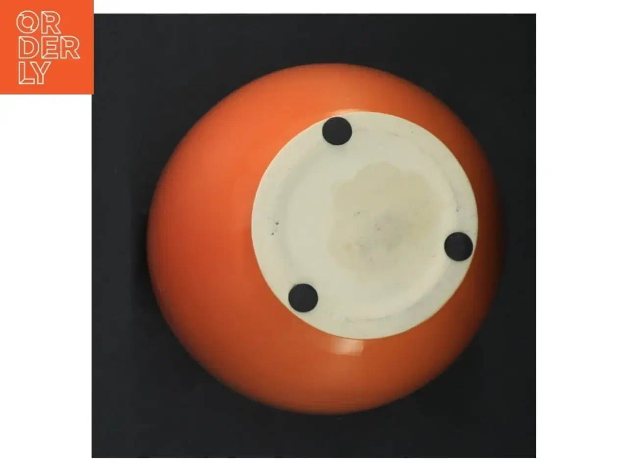 Billede 4 - Orange keramikvase (str. 22 cm)