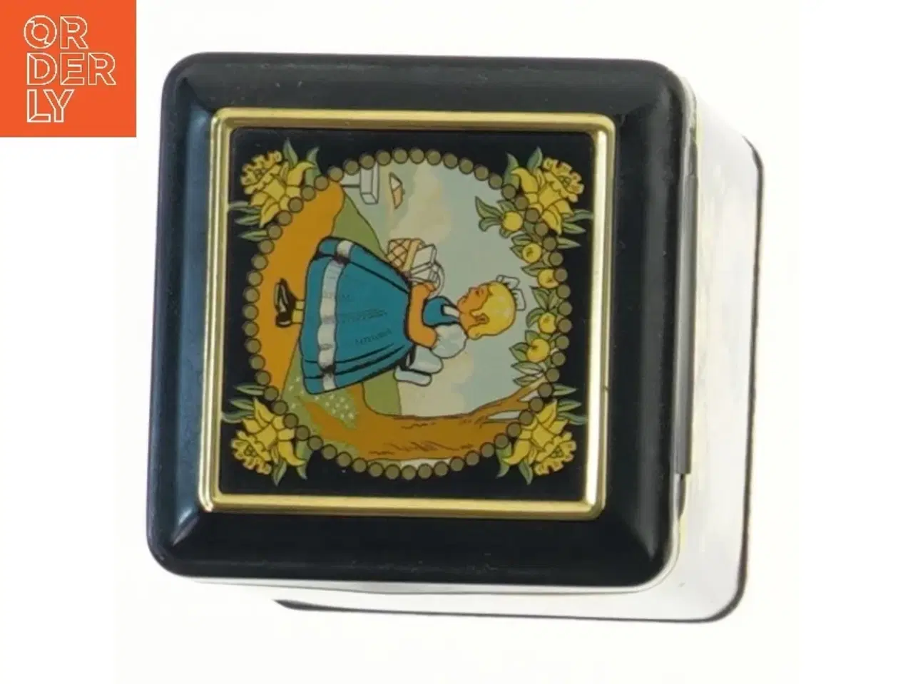 Billede 2 - Retro opbevaringsdåse fra Irma (str. 10,5x9,3x9,3 cm)