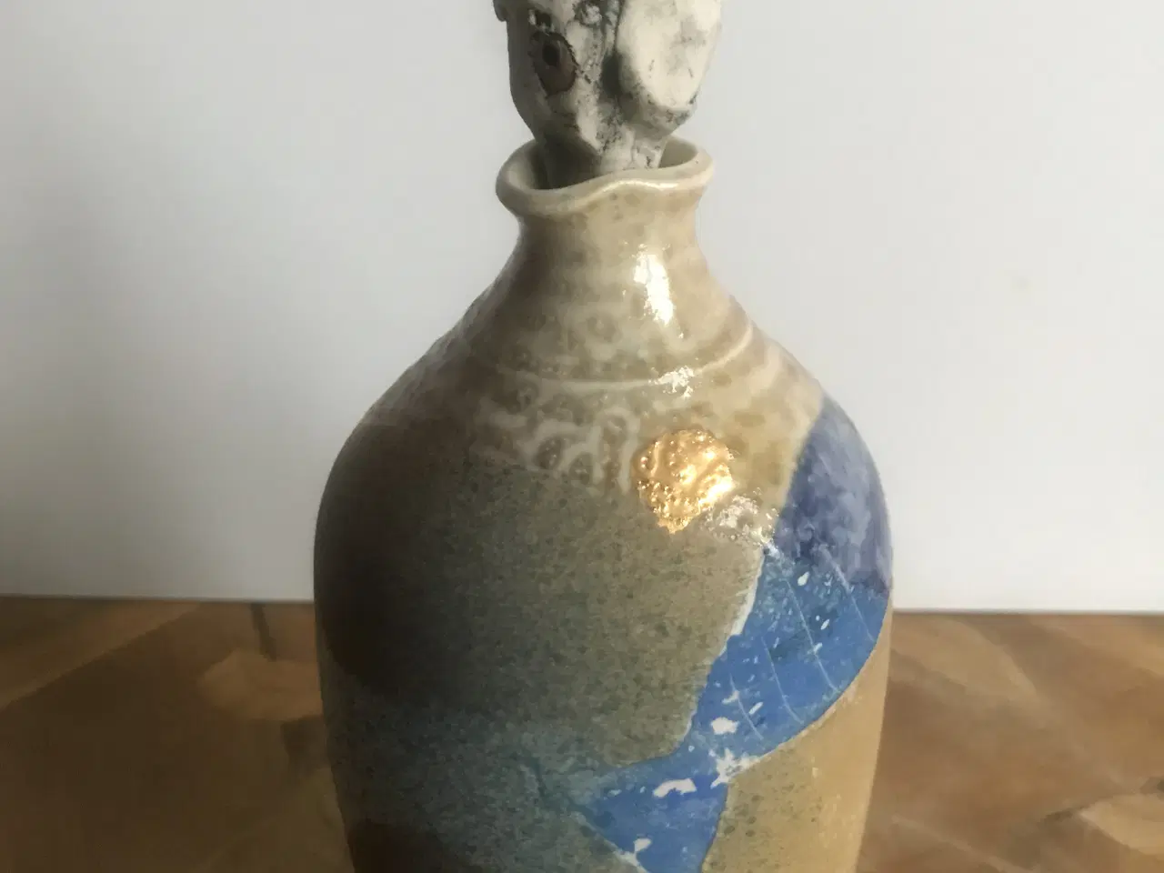 Billede 1 - Smuk og sjov stentøjsflaske med prop.  