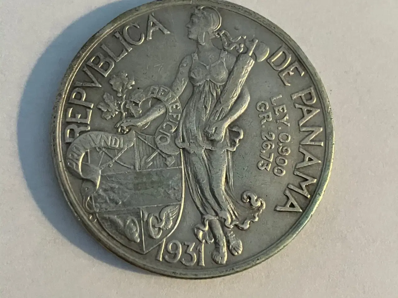 Billede 1 - 1 Balboa Panama 1931 - Silver