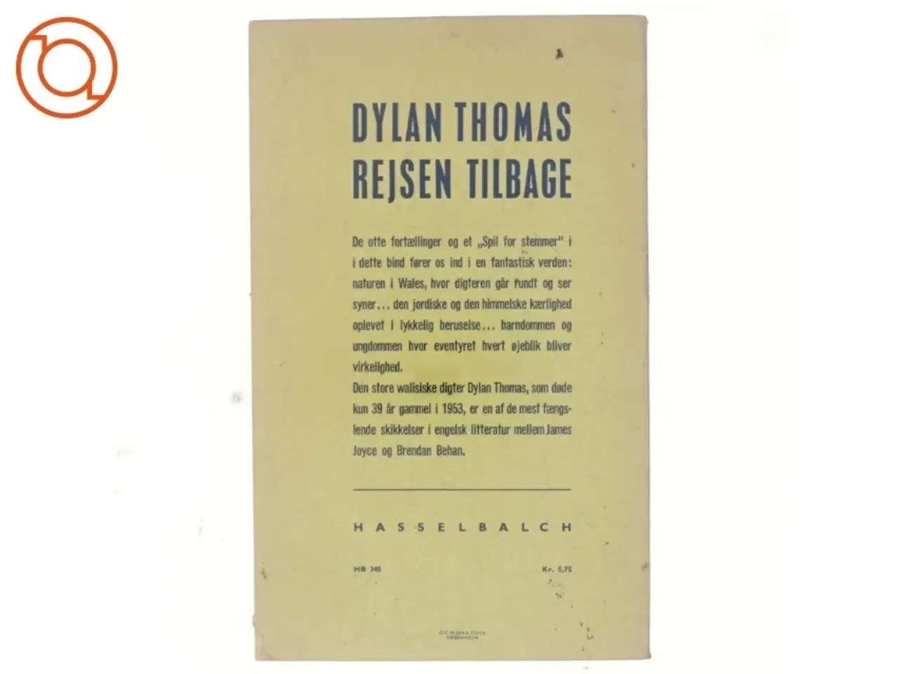 Billede 3 - Rejsen tilbage af Dylan Thomas (bog)