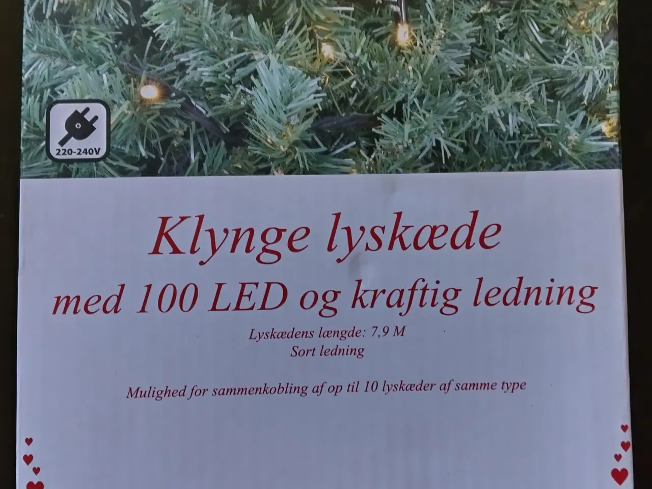 Billede 1 - Klynge Lyskæde 100 LED