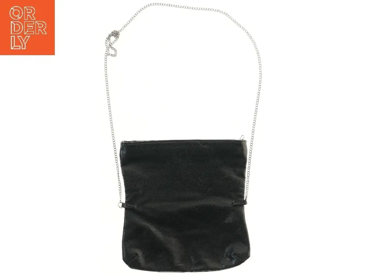 Billede 2 - Sort skuldertaske med nitter (str. 26x27 cm)