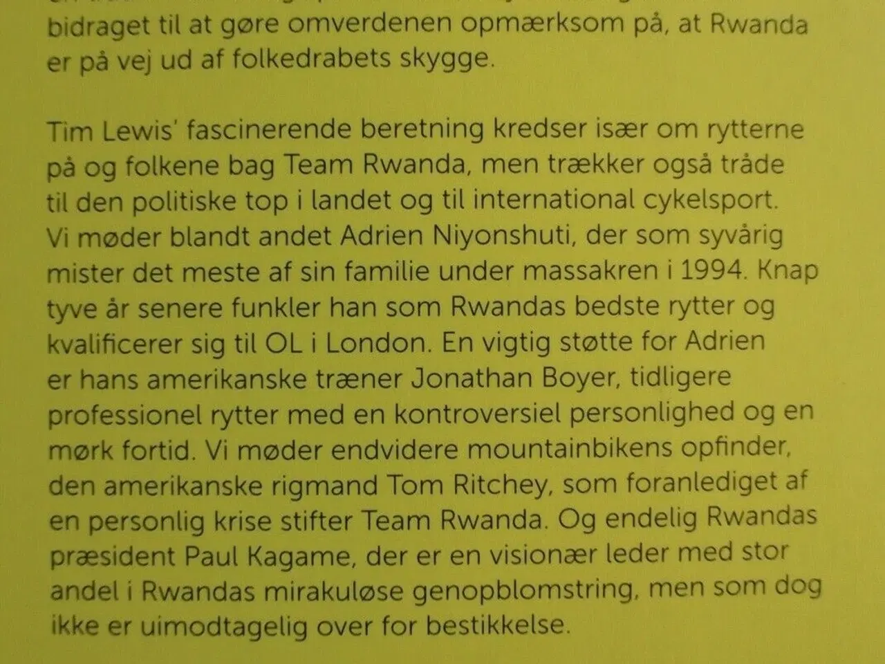 Billede 3 - en ny begyndelse - historien om rwandas cykelhold,