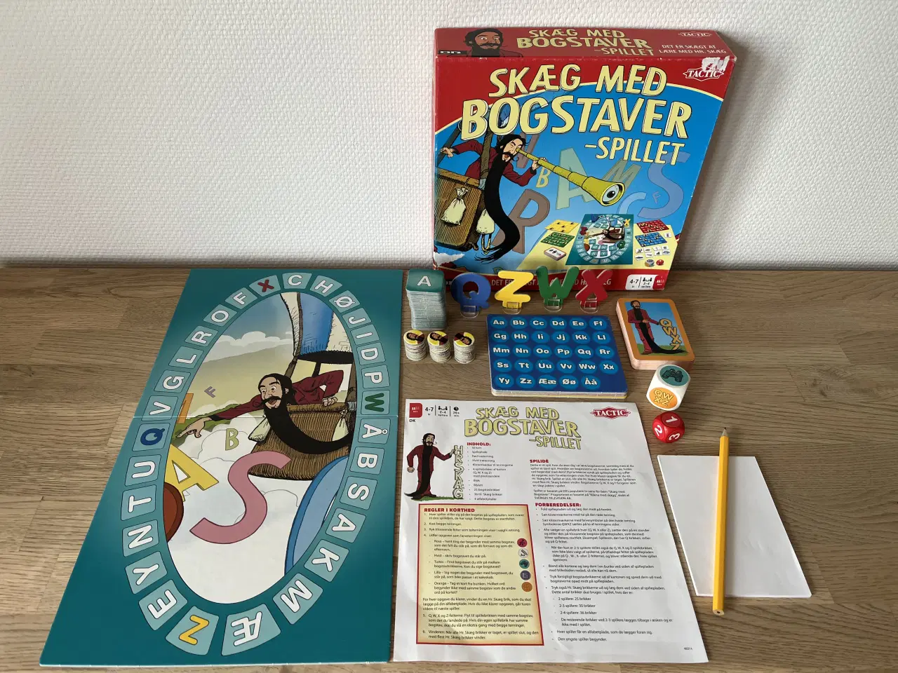 Billede 1 - KOMPLET SPIL: Skæg med bogstaver 