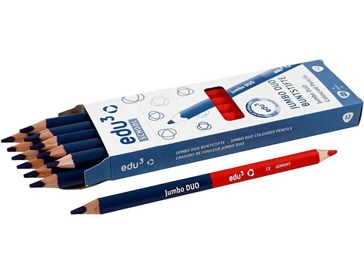 Billede 1 - Edu Hjælpeblyanter 12 stk. - Læring gjort sjovere