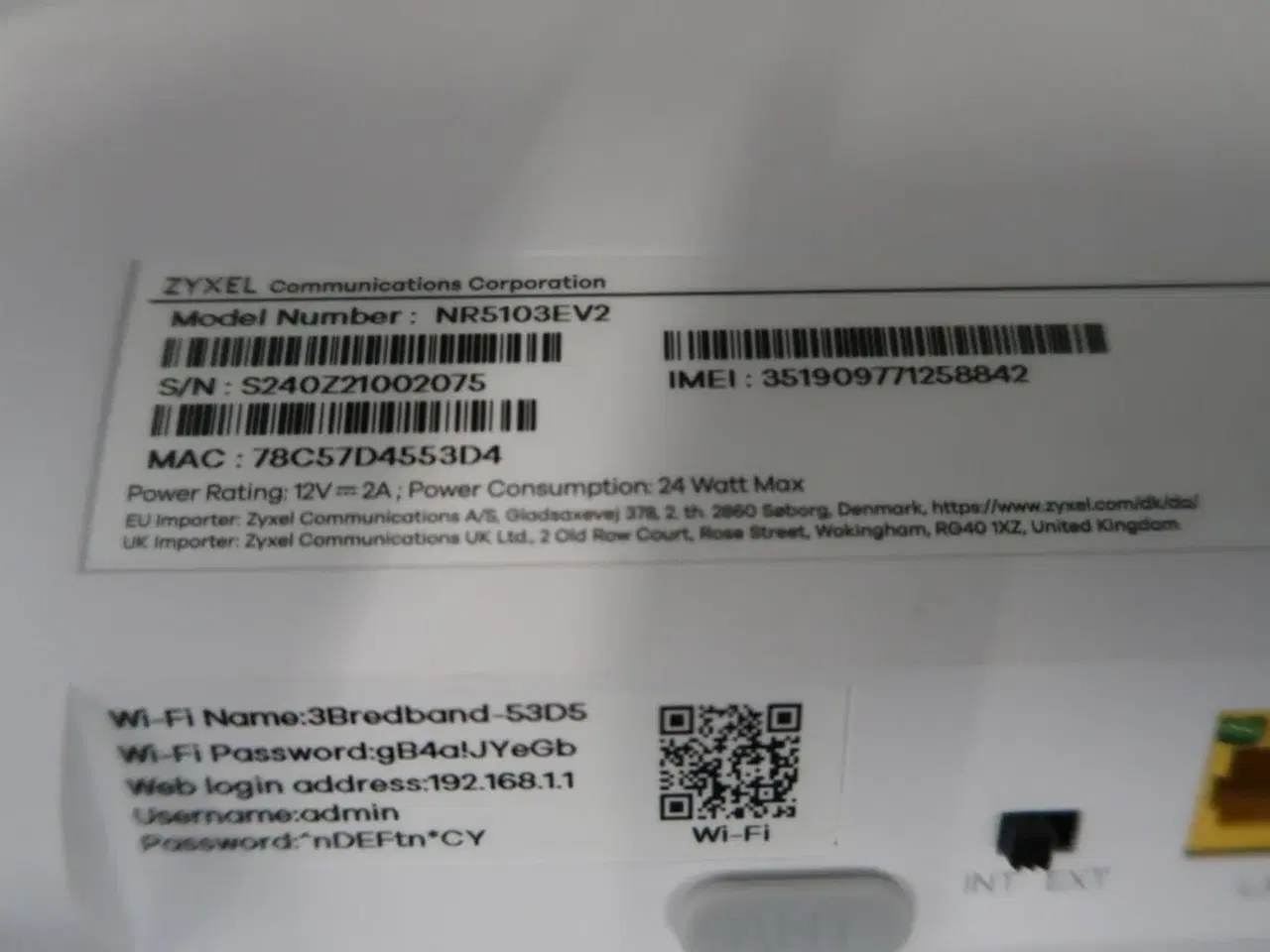 Billede 3 - 5G Router ZYXEL NR5103EV2