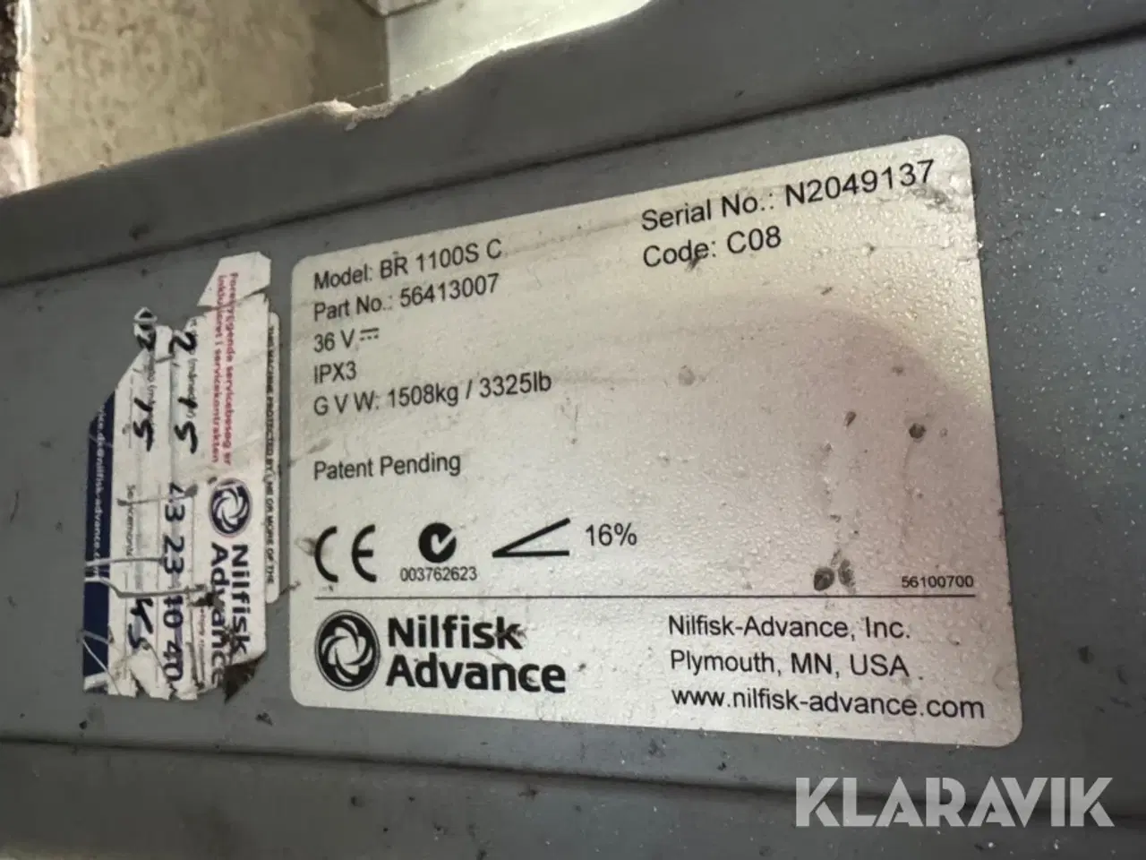 Billede 5 - Gulvvasker og fejemaskine Nilfisk BR 1100S